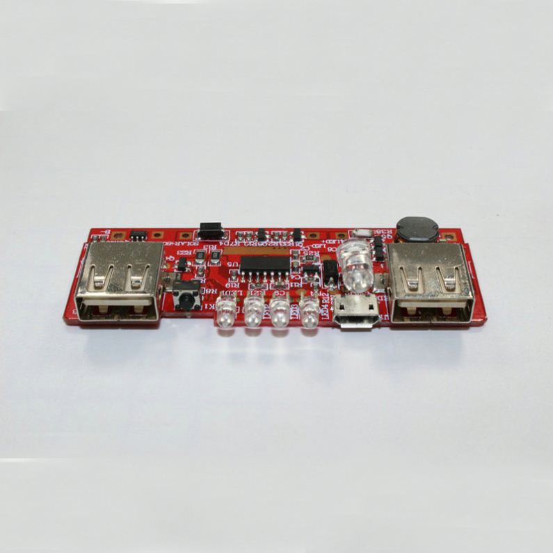 USB Power Bank Charger Module Charging Circuit Board Step Up Boost Power Supply Module Dual USB Output With Charge indicator