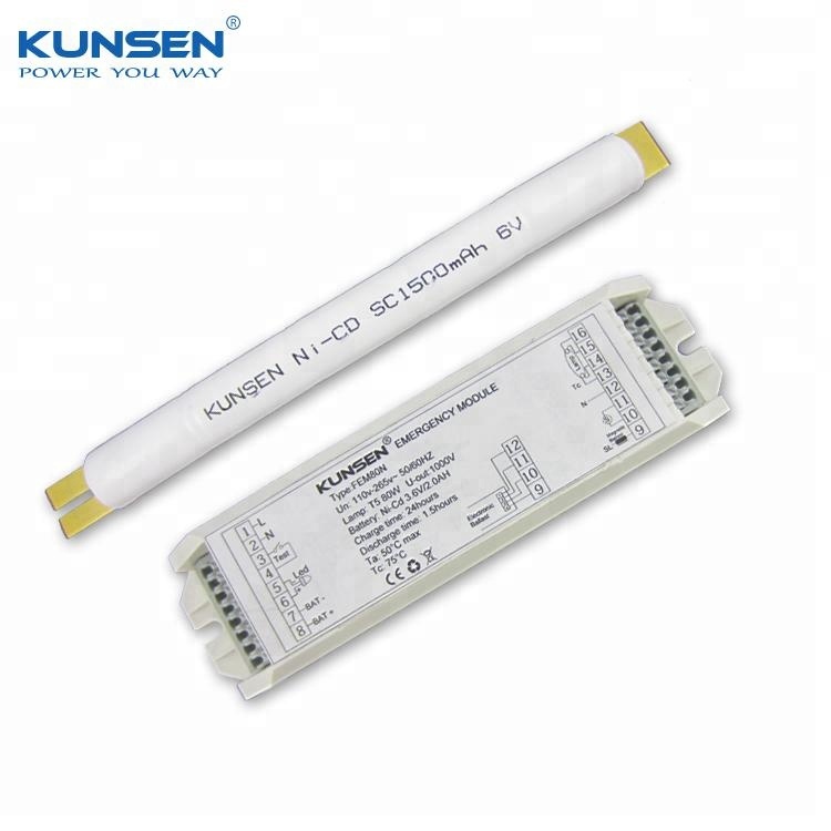 LED maintained Emergency lighting units with 6V battery pack for 12W LED panel