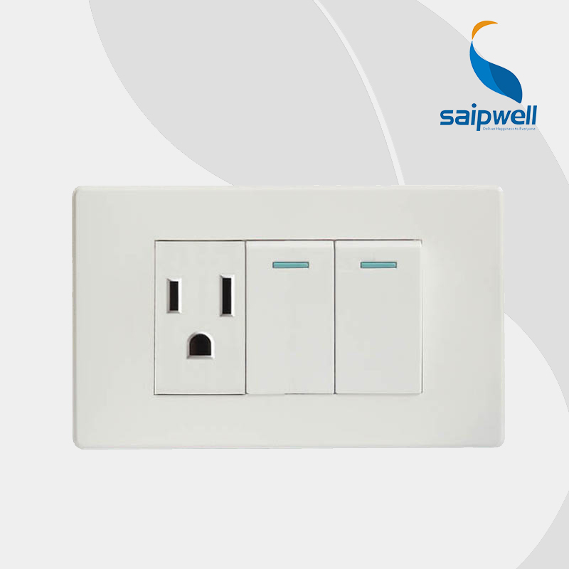 SAIP/SAIPWELL PC Smart Home Use 250V 10A CE Certificated British Wall Socket