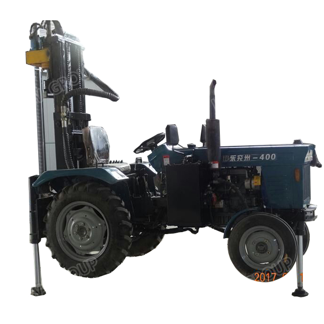 200m pneumatic tractor mounted water well drilling rig machine price
