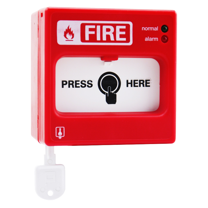 Button fire alarm manual call point resettable fire detection parts