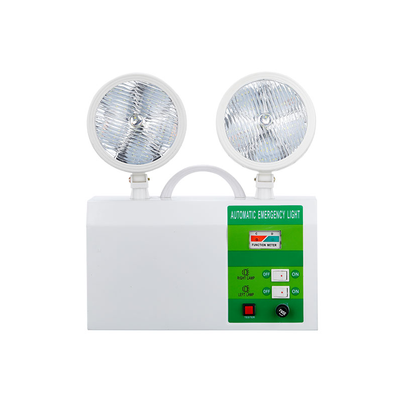 Factory Direct Wall Hanging 2*3W Double-Head IP30 Waterproof Emergency Sign Light For Sale With 4-5 Hour Duration Time