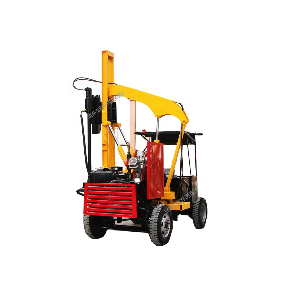 Highway Guardrail Hydraulic Driving Air Pile Driver