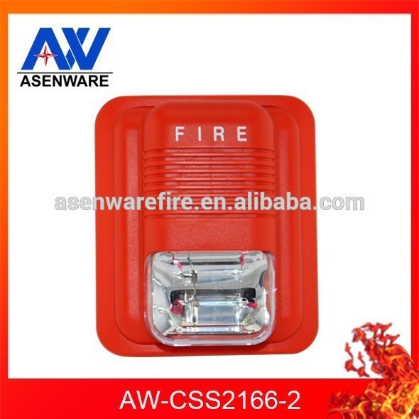 Fire Alarm Strobe Siren 2 Wire Horn Sounder With 100dB Sound