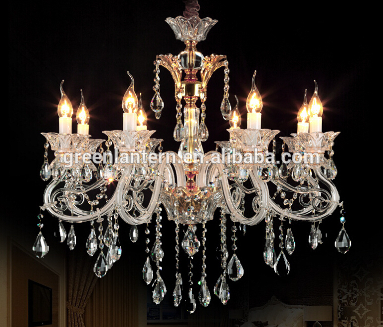 Beautiful Big size led candle light crystal chandelier e14 light Modern Luxury
