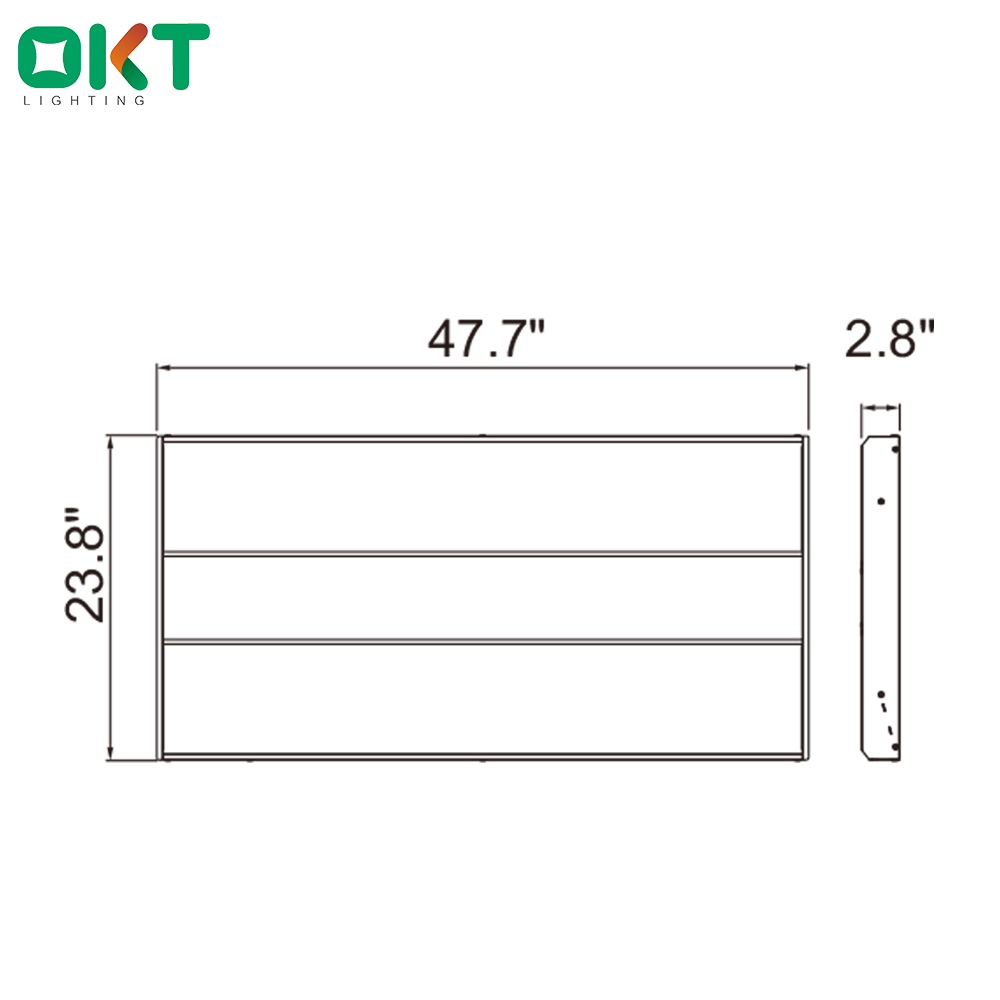 120 Degree Beam Bright 4000K 35W Dimmable LED 2x4 Recessed Troffer