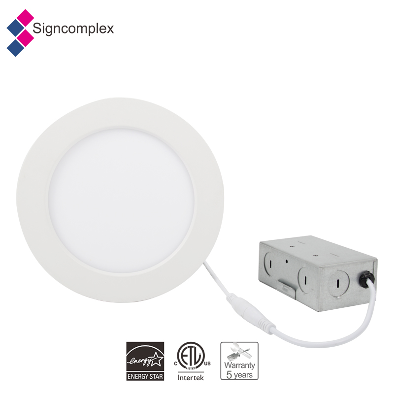 Energy-saving slim SMD2835 downlight round led panel light with 5 years warranty
