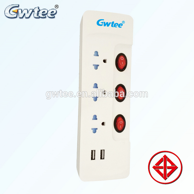 Hot sale energy-saving universal multi function strip extension socket
