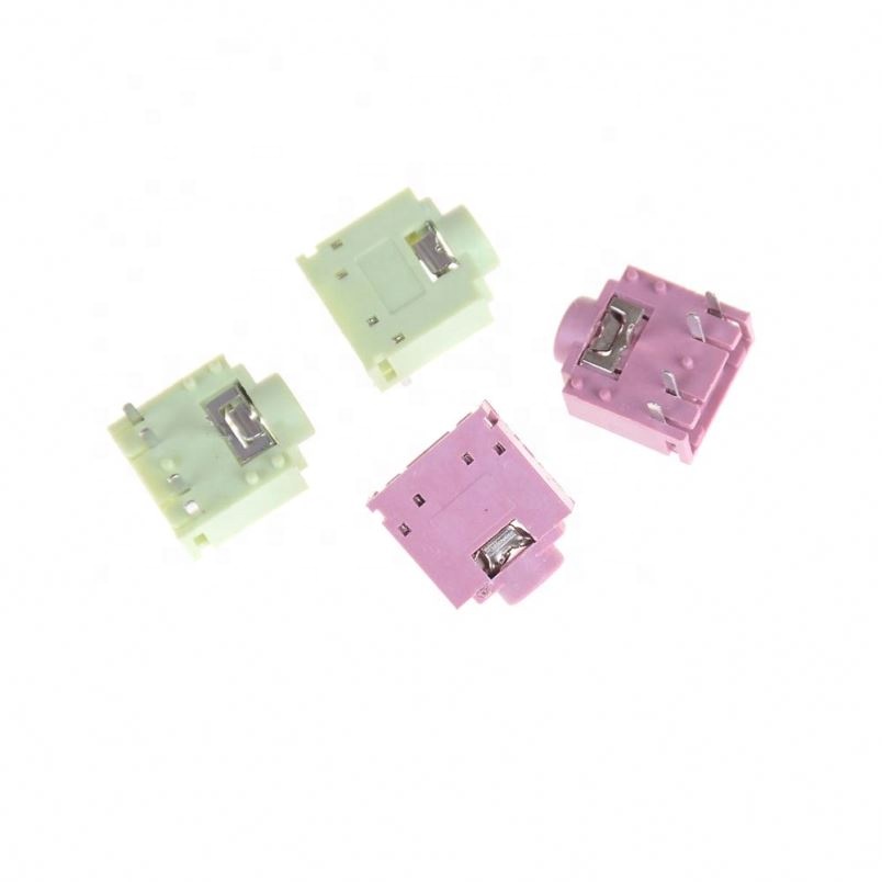 3.5mm PCB Mount Stereo Jack Female 5 Pins Stereo Headset Interior PCB Mount Audio Jack Socket 2Colors