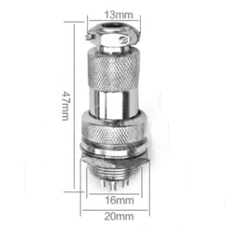 GX16 7 Pin Male & Female Diameter 16mm Wire Panel Connector L73 GX16 Circular Connector Aviation Socket Plug