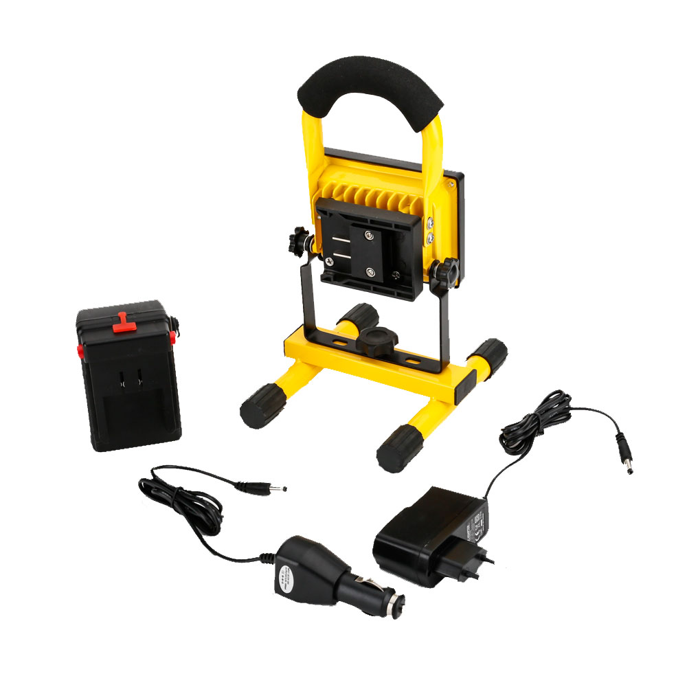 10W LED Work Light Portable Rechargeable Battery Operated Camping Lights for Outdoor Lighting,IP65 Waterproof