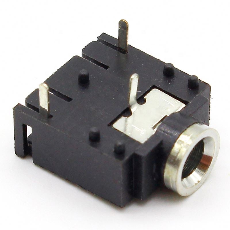 3 Pin 3.5mm Audio Jack Socket PCB Panel Mount for Headphone With Nut PJ-324M
