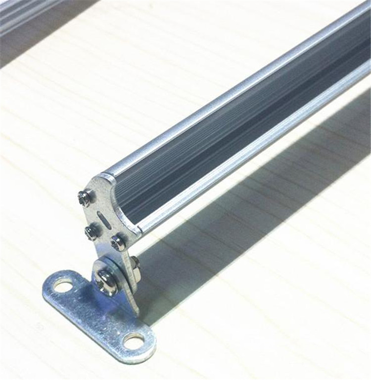 LED 5050 5730 Rigid Strip Lamp Shell 50CM V bar light Shape Aluminum Slot Shell with Bracket