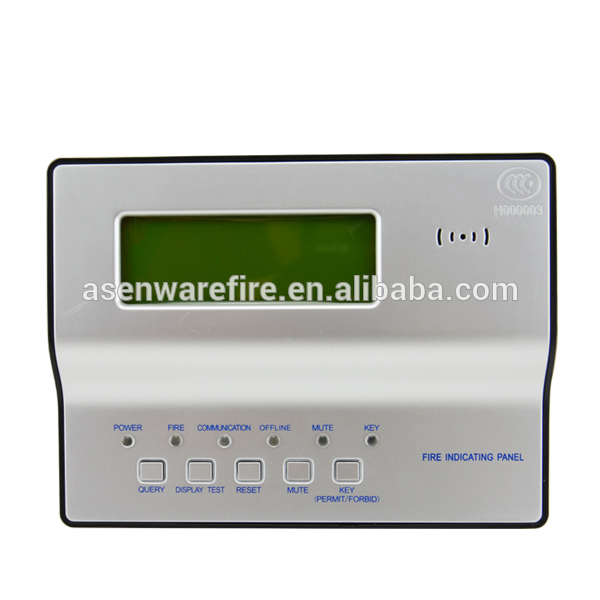CE Certificated Analogue Addressable Fire Alarm Control Panel repeater/announcer with 4-wire system