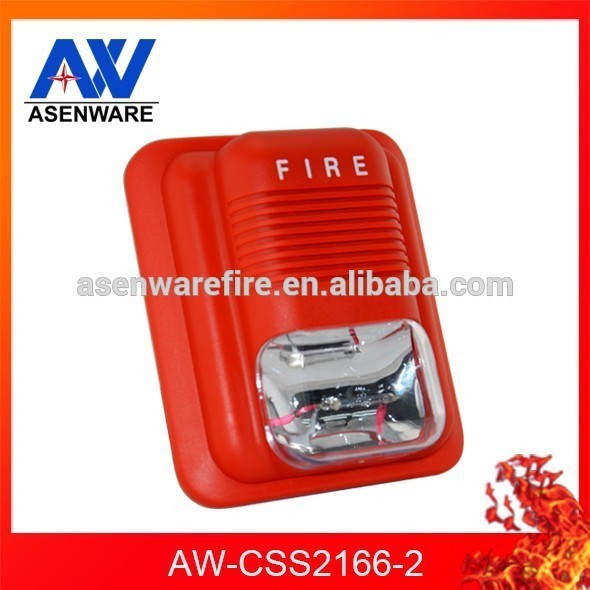 2 Wired 20V- 28V Fire Alarm Horns And Strobes With Three Kinds Sound Alarm Optional