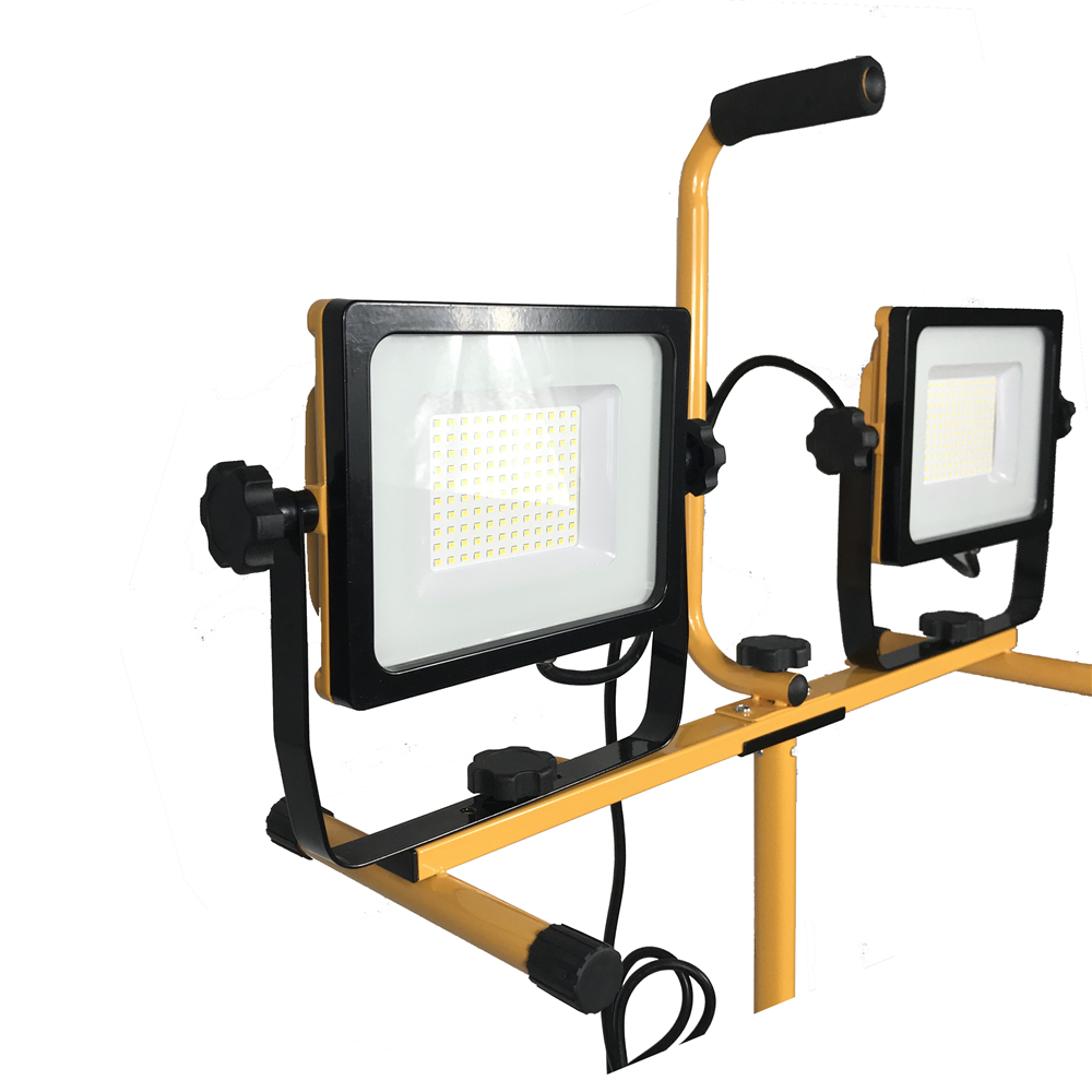 14000 lumens factory direct led work light tripod with twin head for construction use