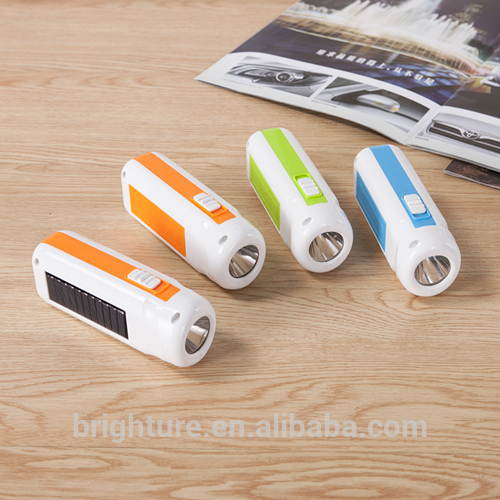 Christmas Top Selling Portable Solar Power Rechargeable Led Torch Light Flashlight For Outdoor Camping Emergency Use