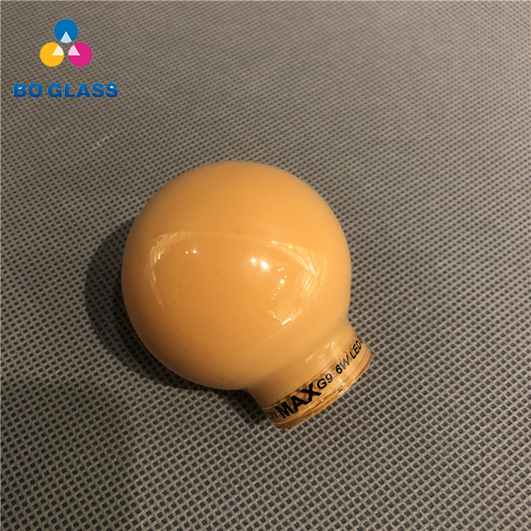 Painting Inside G9 LED Light Bulbs Hand Blown Decorative Glass Lamp Shade