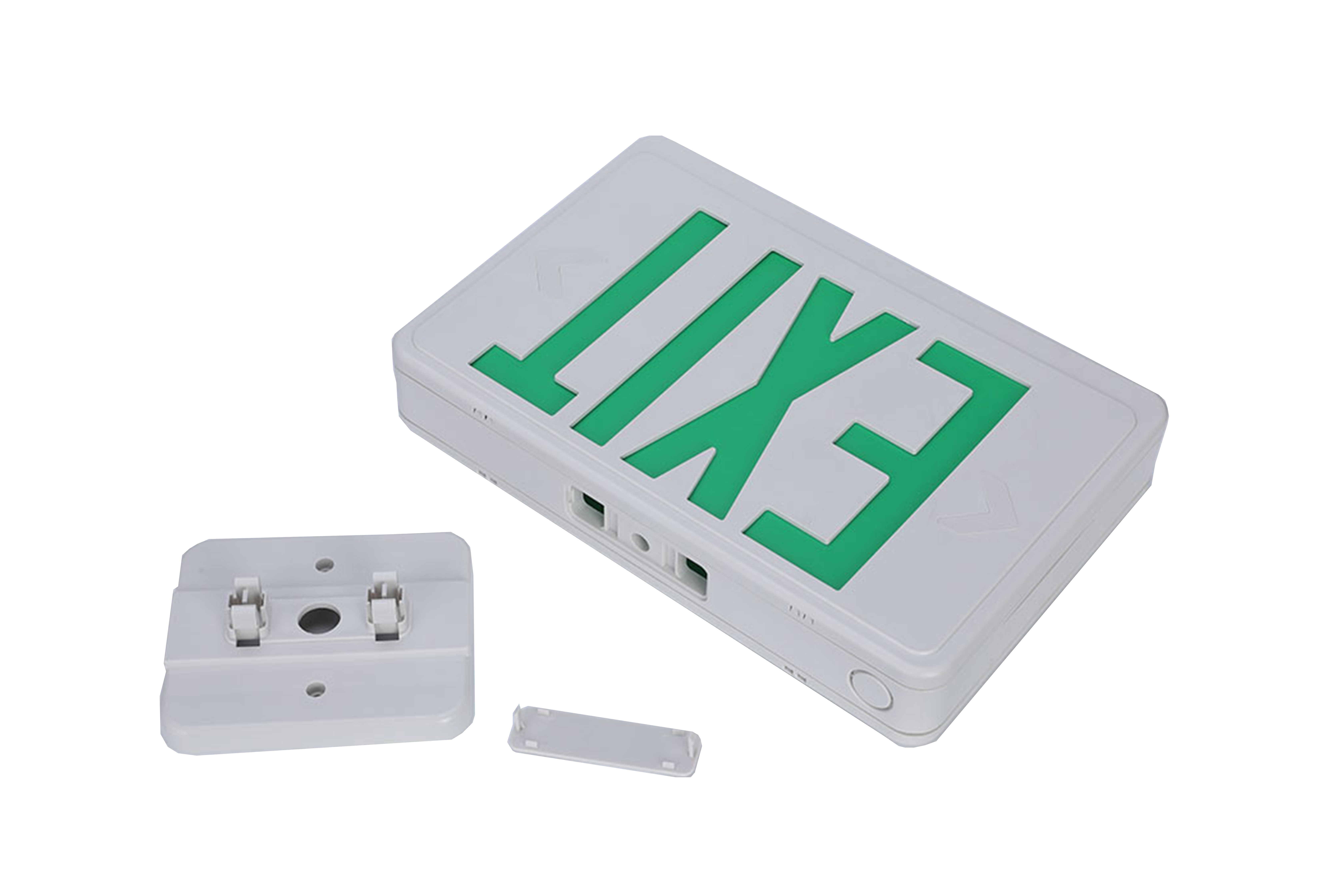 Green Letter Exit Light Combo&Double Sided Electric Exit Sign Emergency Light