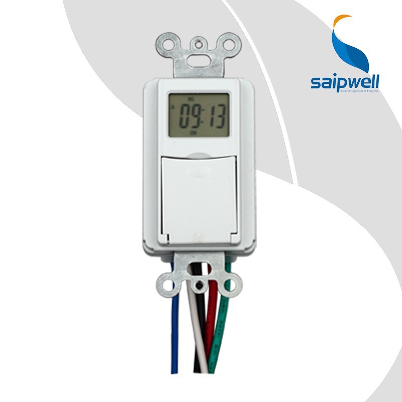 SAIP/SAIPWELL 1 Minute Weekly Digital In-wall Timer