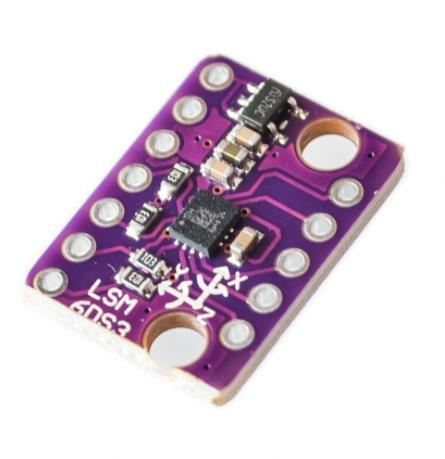 GY-LSM6DS3 LSM6DS3 Accelerometer Gyro Embedded Digital Temperature Sensor Module SPI IIC I2C Interface Module 8kb FIFO Buffer 5V