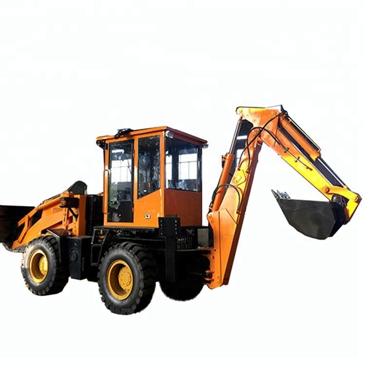 Small  backhole Wheel  Loader with excavator