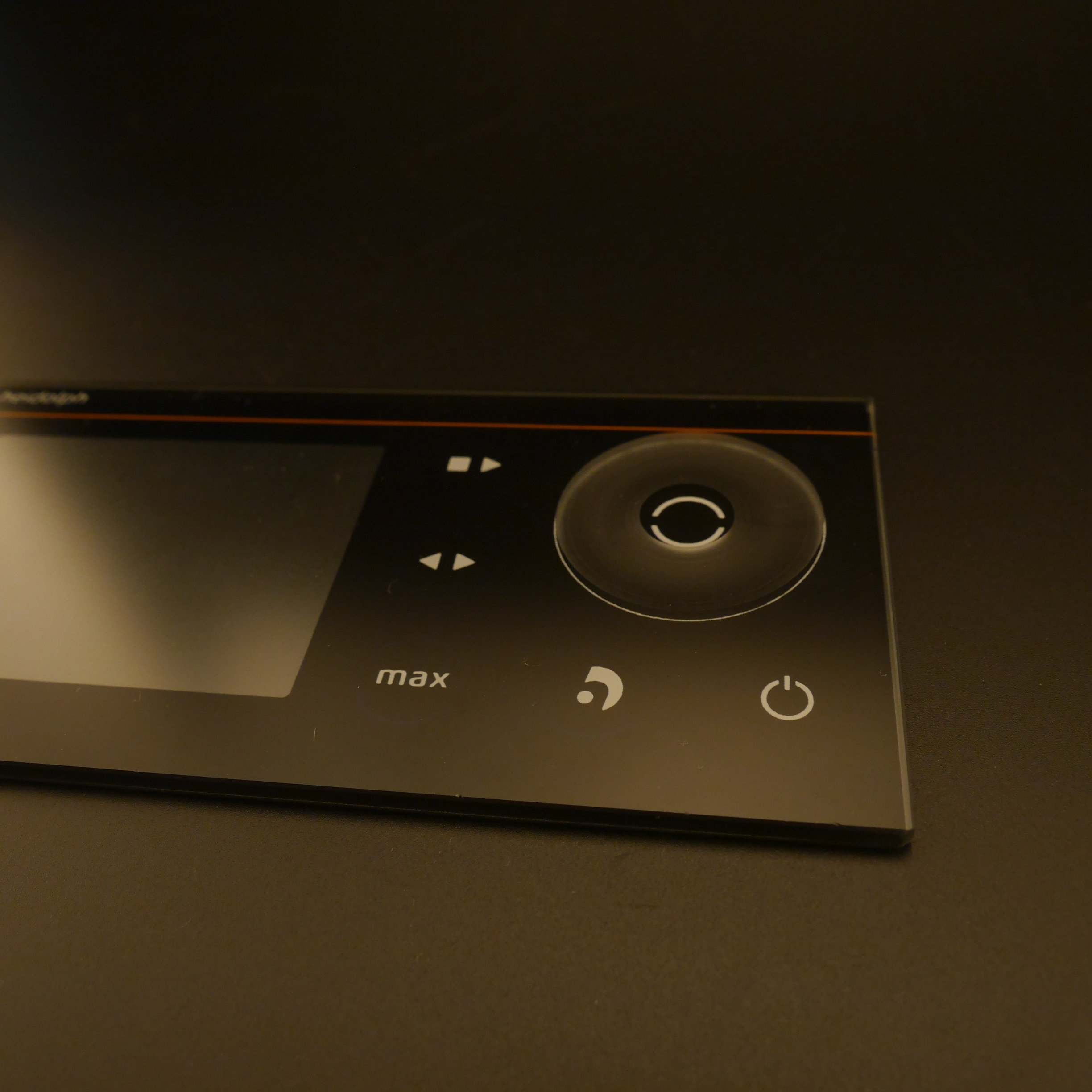 Black Silkscreen Printing Touch Switch Indoor Use LED Glass Panel Light