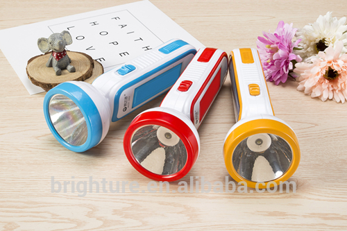 Rechargeable LED Flashlight with 3 W front lamps 16 SMD tube side light