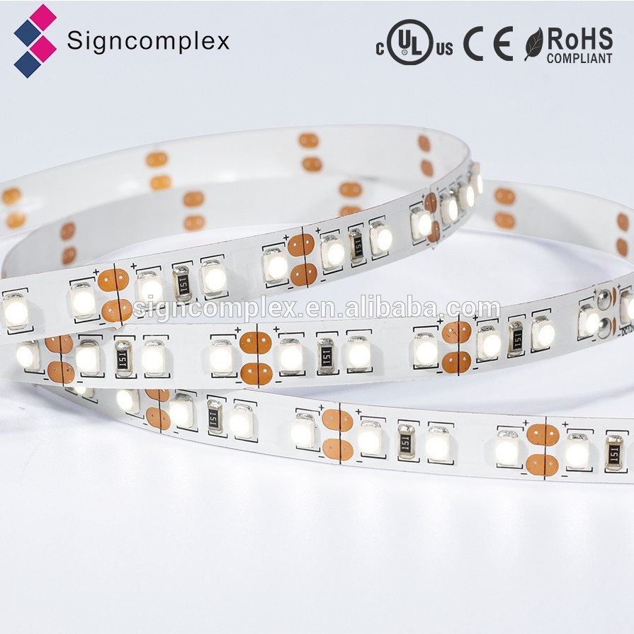 IP20 DC12V/24V 4.8W/M 8mm width IP20 indoor 3528 120 led per meter led strip light