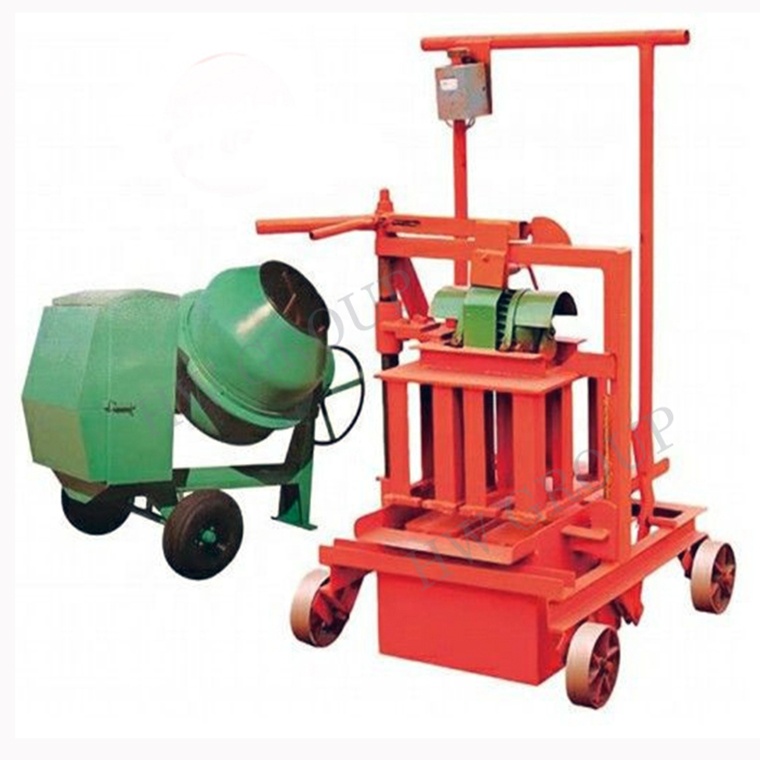 Manual portable concrete block brick making machine price