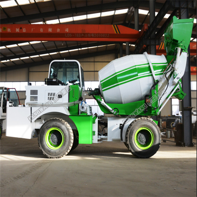 1.2m3 Automatic feeding small concrete mixer truck