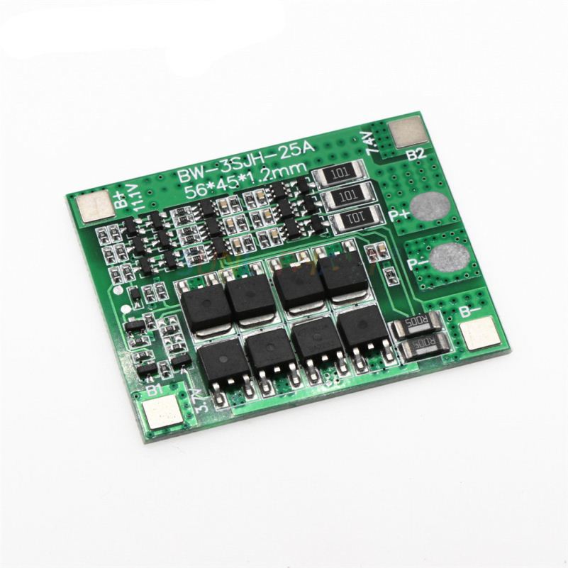 25A 3S Polymer Lithium Battery 18650 Charger PCB BMS Protection Board 3 Serial 12V 3.7 Lipo Li-ion Charging Protection Module