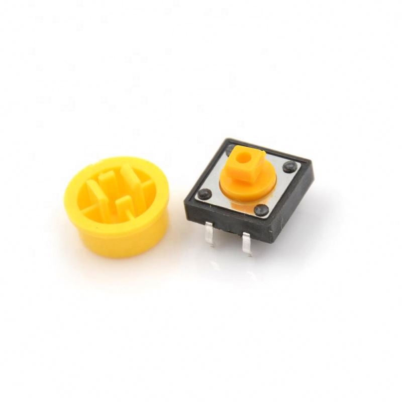 4 pins B3F-4055 Tactile Switch with Caps 12x12x7.3mm 4P DIP PCB Mount Momentary Tactile Switch