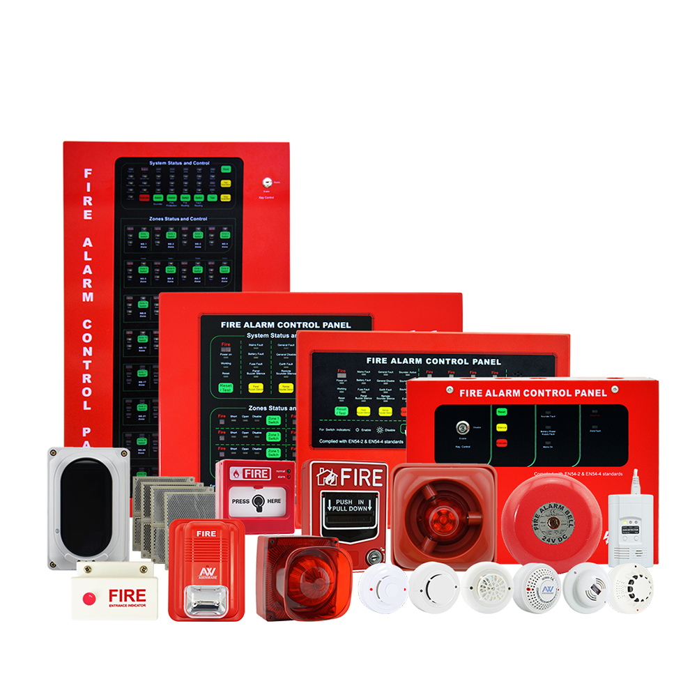 Asenware New Red Conventional Fire Alarm Panel