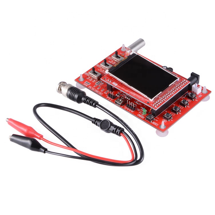Soldered DSO138 2.4 TFT Handheld Pocket-size Digital Oscilloscope Kit SMD Soldered + Acrylic DIY Case Cover Shell for DSO138