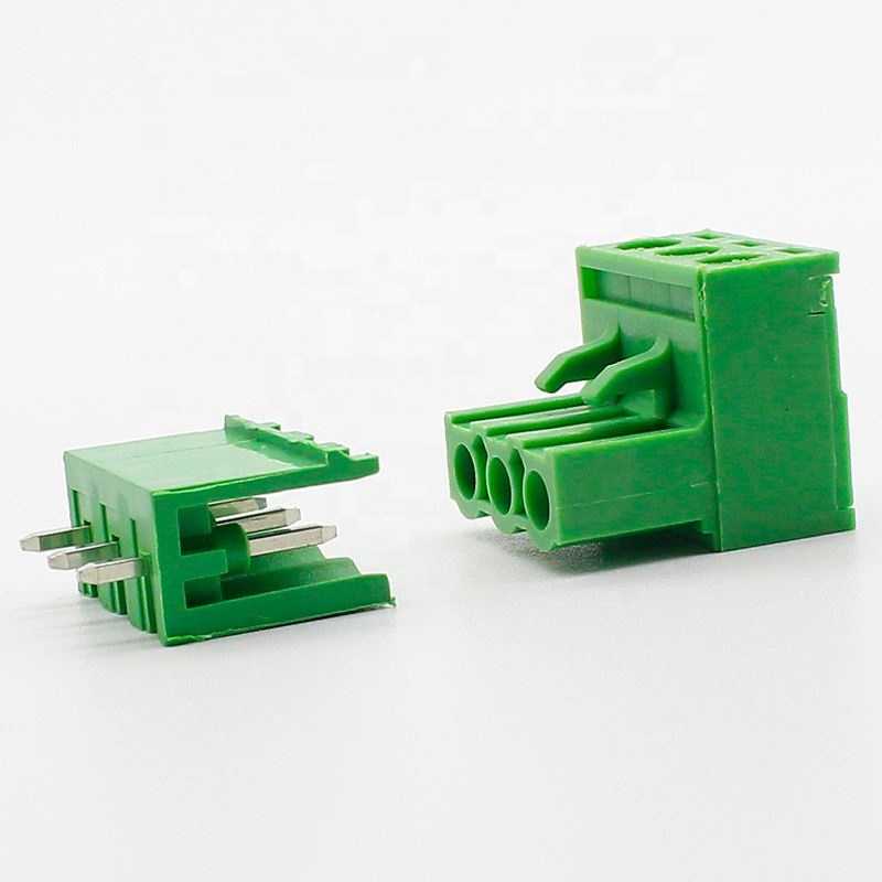 ht5.08 3pin Terminal plug type 300V 10A 5.08mm pitch connector pcb screw terminal block