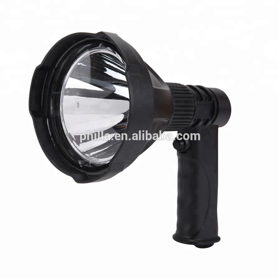 Super lightweight Cree 25w single bulb hunting searchlight NFC96-25W black hand held hunting lights