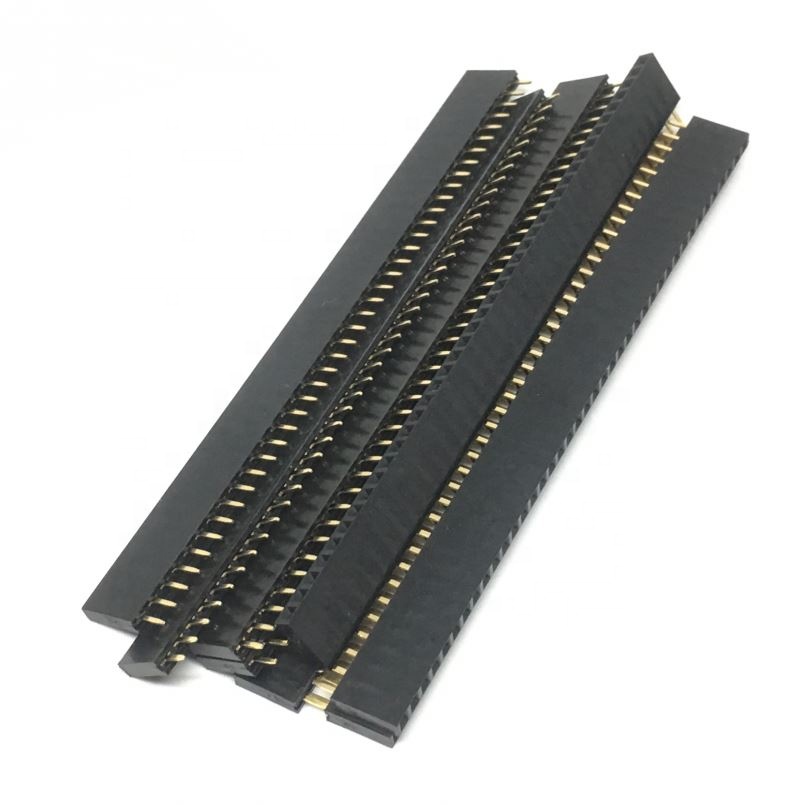 2.54mm Connector Male Female Set 40 Pin 1x40 Single Row 2.54 Breakable PCB Connector Strip Pin Header