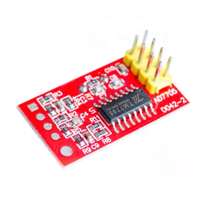 AD7705 Dual 16 bit ADC Data Acquisition Module Input Gain Programmable SPI Interface TM7705