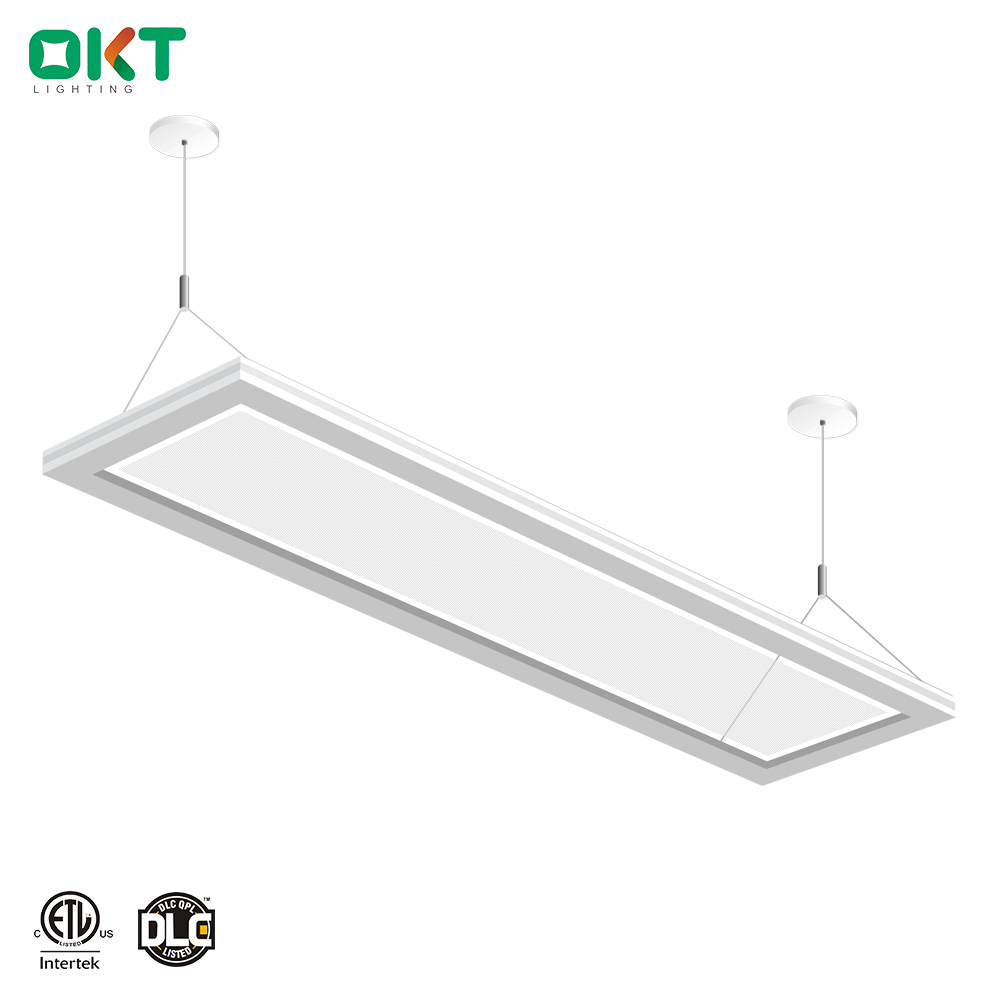 okt lighting modern suspended 1x4ft up/down  linear panel light lamp
