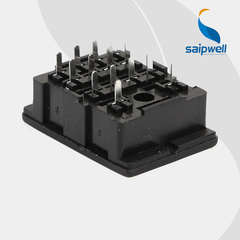 SAIP/SAIPWELL New Product Retarder Relay Automotive Relay Socket Relay Base Socket China