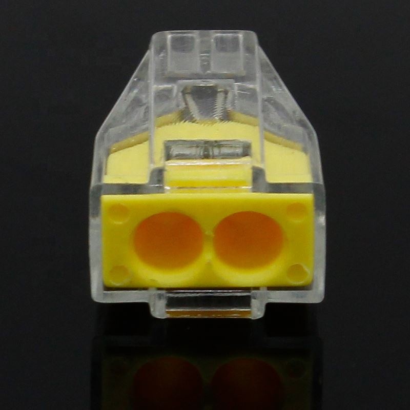 PCT-102 Push wire wiring connector For Junction box 2 pin conductor terminal block wire connector