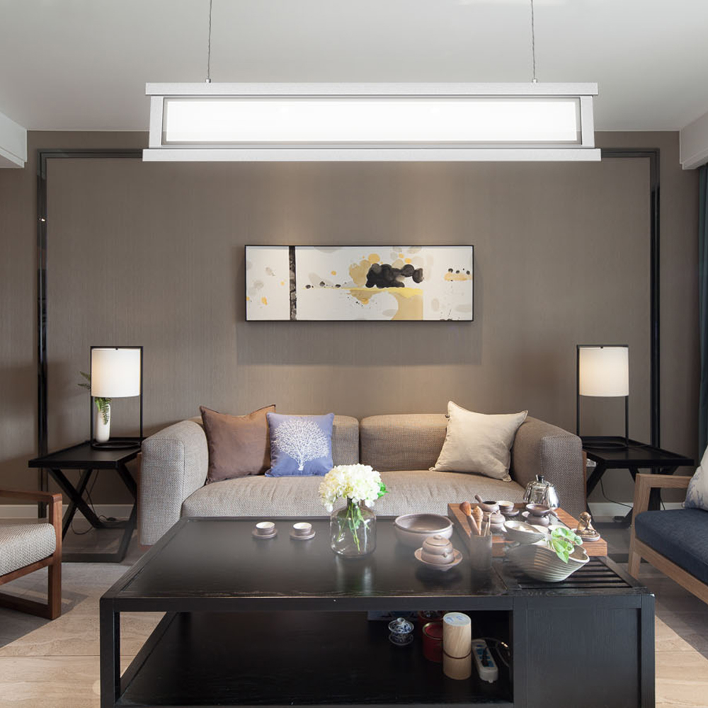 Glare free illumination connect suspended 50W led linear pendant light fixture for office