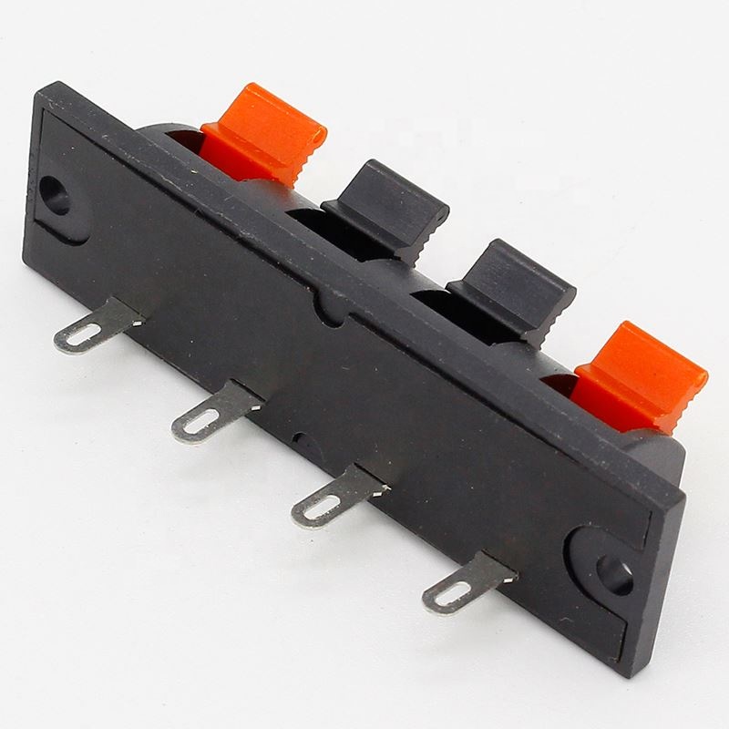 Hot Single Row 4 Pin 4 Position Speaker Terminal Board Connectors