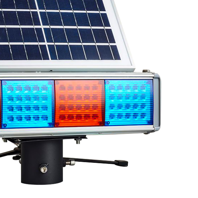 Integrated LED outdoor blinking solar traffic signal light&Split solar 4 light road warning light