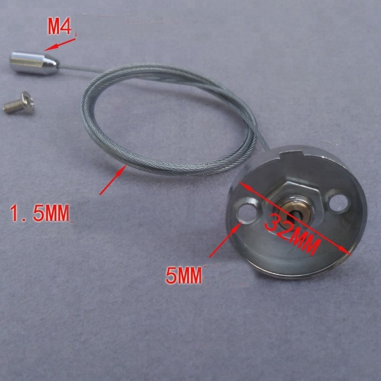 T5 T8 Tube Lamp Base Steel wire rope modification Kit ceiling Chandelier Lighting rope 1.5meter