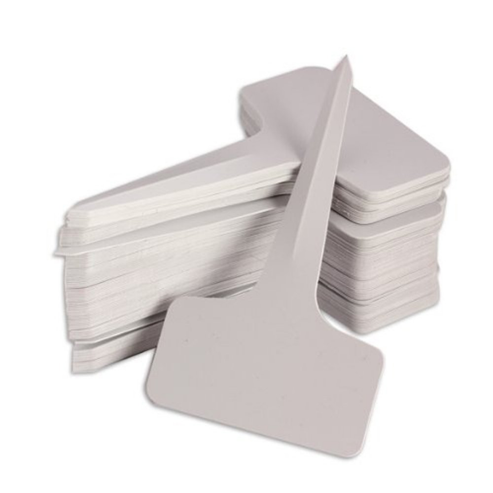500pcs Wholesale 6 x10cm Plastic Plant T-type Tags Gardening Supplies Nursery Garden Labels