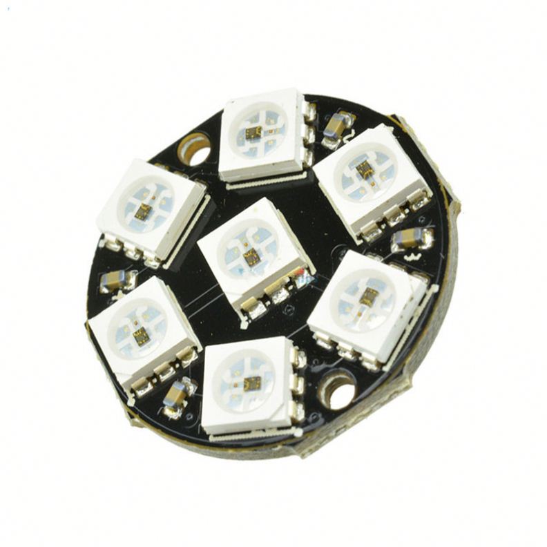 7 Bits LEDs WS2812 5050 RGB LED Ring Lamp Light with Integrated Drivers