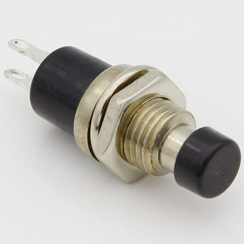 7mm Thread Multicolor 2 Pins Momentary Push Button Switch