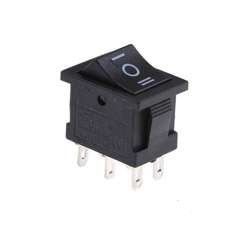 ON/OFF Rocker Switch KCD2 203 6P Boat Rocker Switch 6A/250VAC 10A/125VAC Car Dash Dashboard Truck
